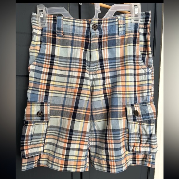 Arizona Jean Co Boy's 12 Reg Plaid Adjustable Waist Shorts - Picture 1 of 8